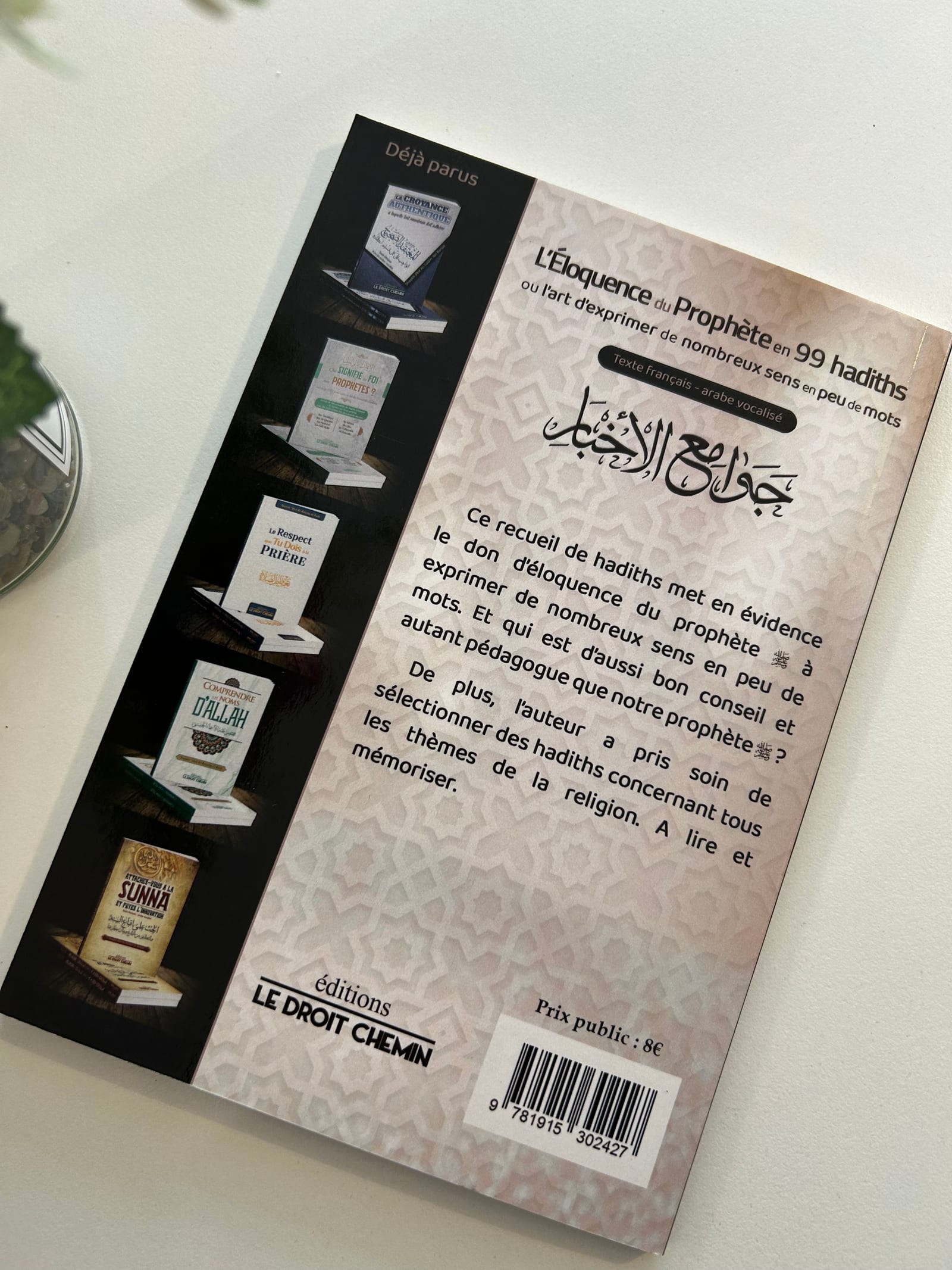 L'éloquence du prophète ﷺ en 99 hadiths  — Kitaberie, vue produit vue 2