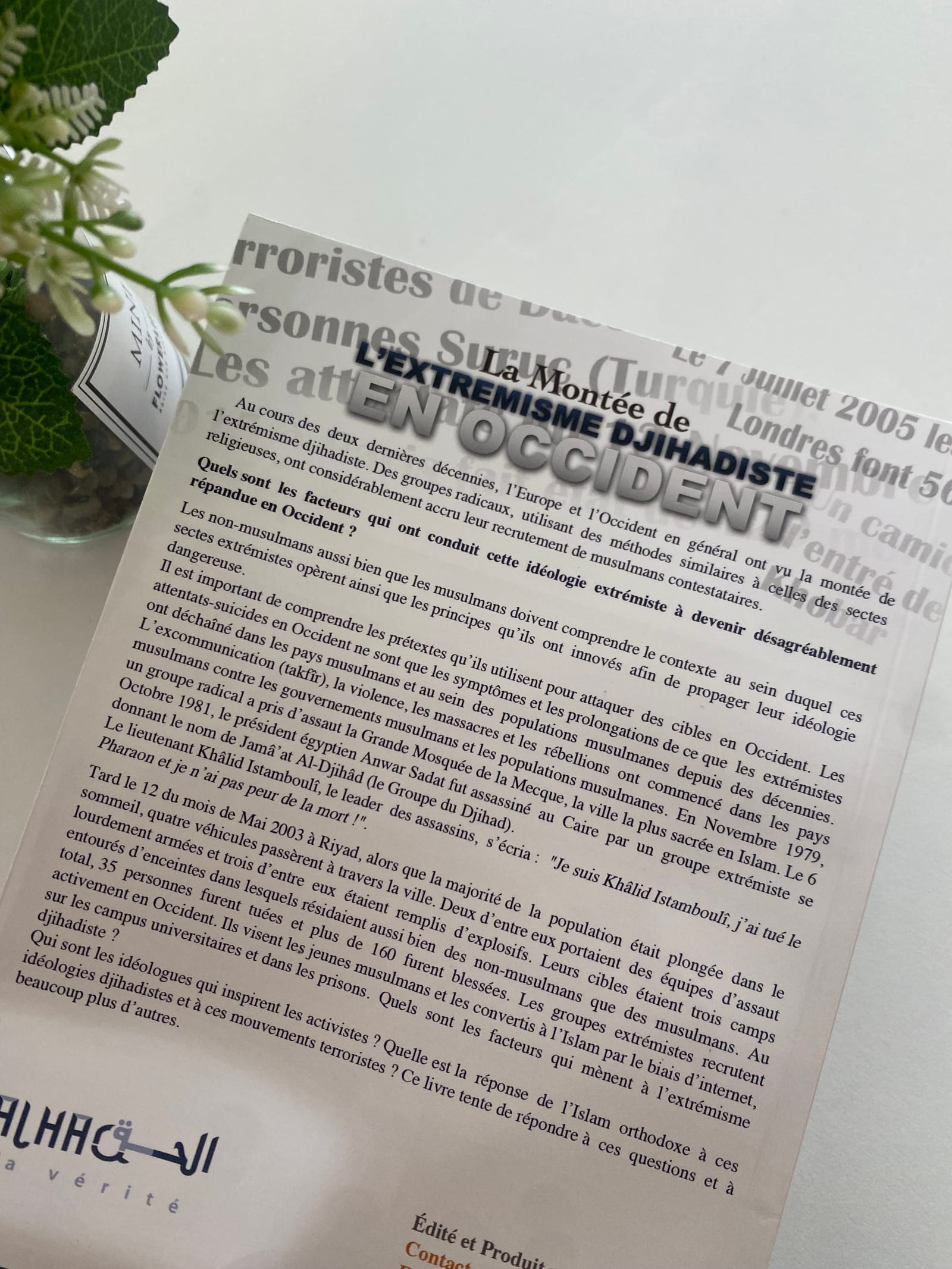 La montée de l'extrémisme djihadiste en occident — Kitaberie, vue produit vue 2