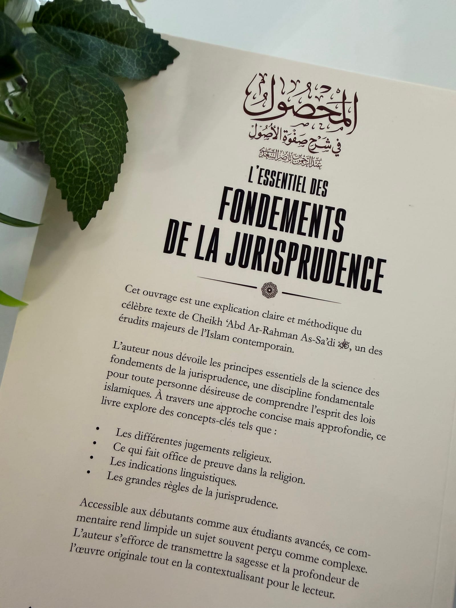 L’essentiel des fondements de la jurisprudence  — Kitaberie, vue produit vue 2
