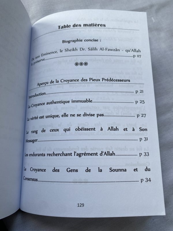 Aperçu de la croyance des pieux prédécesseurs – Image 2