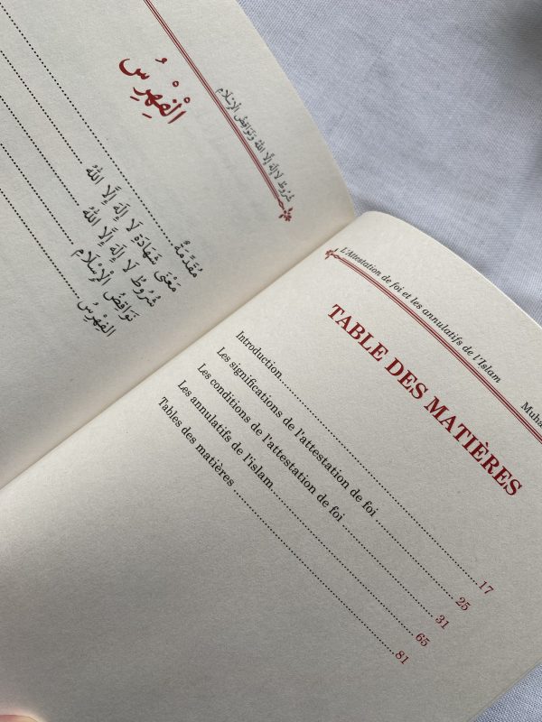 L’attestation de foi et les annulatifs de l’islam – Image 3