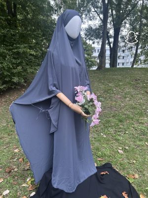 Khimar cape a nouée cris